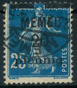 MEMEL 1920 Nr 20b gestempelt 44773E