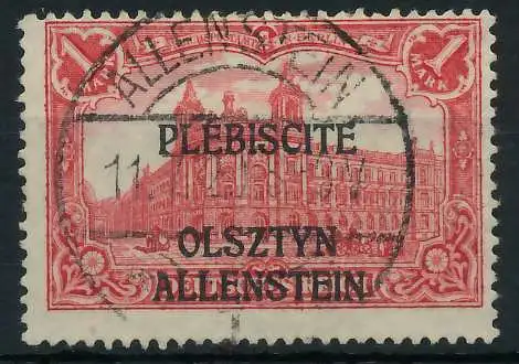 ALLENSTEIN Nr 10 zentrisch gestempelt 45341E