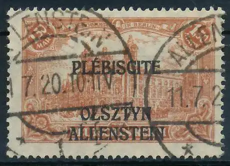 ALLENSTEIN Nr 12b gestempelt 4534A6