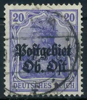 BES. 1WK PG OBER OST Nr 8c gestempelt 45AA6E