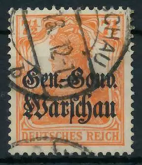 BES. 1WK D-POST IN POLEN Nr 9c gestempelt 462D56