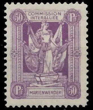 MARIENWERDER Nr 8 mWZ ungebraucht 4632AE