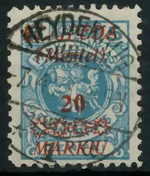 MEMEL 1923 Nr 136 zentrisch gestempelt gepr. 478896