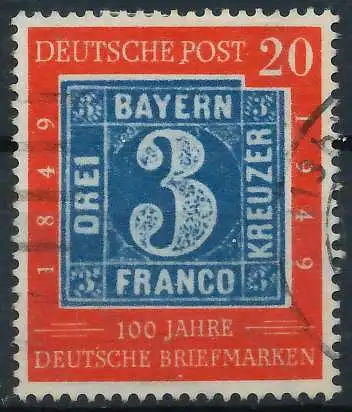 BRD BUND 1949 Nr 114 gestempelt 52BDEE