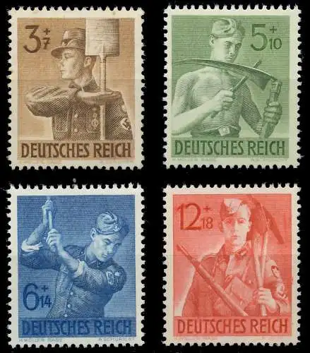 DEUTSCHES REICH 1943 Nr 850-853 postfrisch S14538A