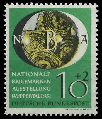 BRD BUND 1951 Nr 141 postfrisch 53A9DA