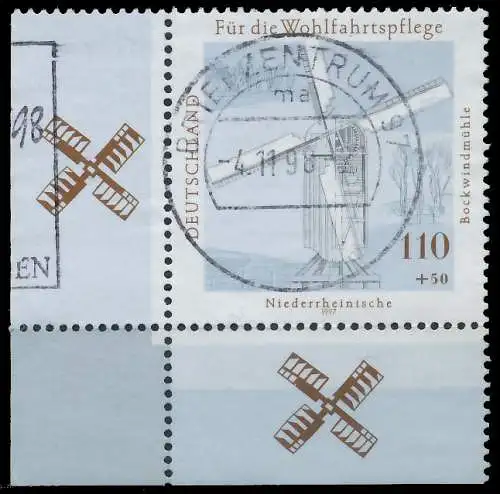 BRD BUND 1997 Nr 1950 zentrisch gestempelt ECKE-OLI 55814E