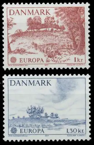 DÄNEMARK 1977 Nr 639-640 postfrisch S17726E