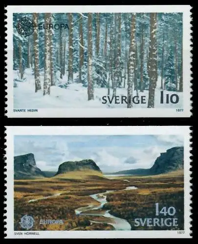 SCHWEDEN 1977 Nr 989-990 postfrisch S17776E