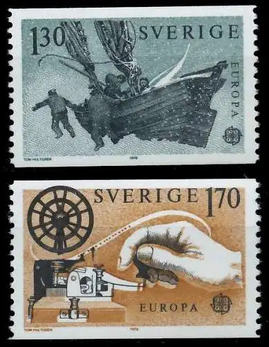 SCHWEDEN 1979 Nr 1058-1059 postfrisch S1B2FFE