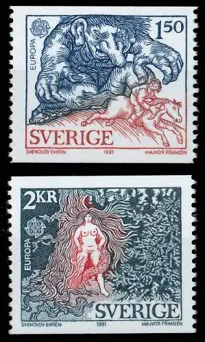 SCHWEDEN 1981 Nr 1141-1142 postfrisch S1D7B4A