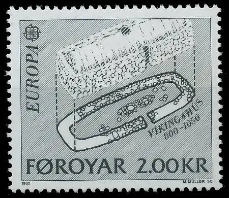 FÄRÖER 1982 Nr 71 postfrisch 5B521E