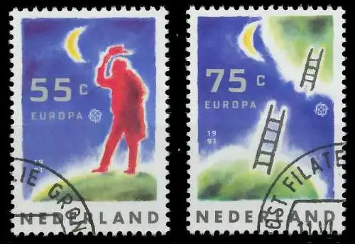 NIEDERLANDE 1991 Nr 1409-1410 gestempelt 5D32E2