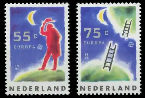 NIEDERLANDE 1991 Nr 1409-1410 postfrisch S201542