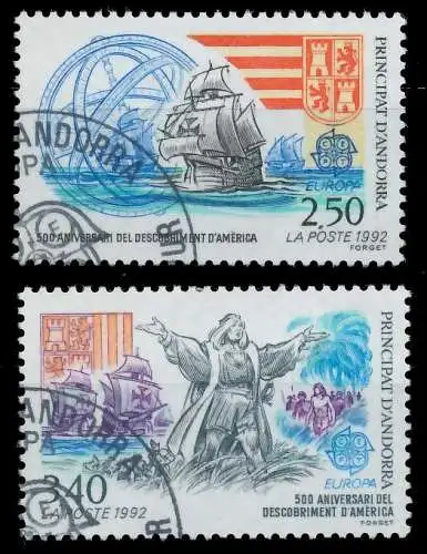 ANDORRA (FRANZ. POST) 1992 Nr 437-438 gestempelt 5D8D4E