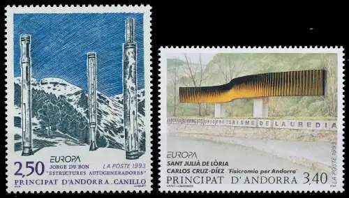 ANDORRA (FRANZ. POST) 1993 Nr 451-452 postfrisch S20A8BA