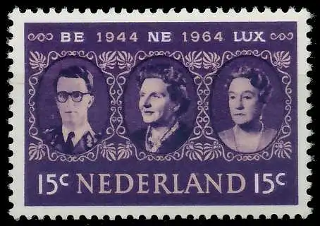 NIEDERLANDE 1964 Nr 829 postfrisch S20E1AA