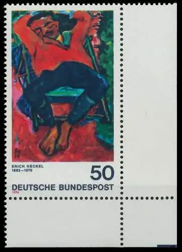 BRD BUND 1974 Nr 817 postfrisch ECKE-URE S2313AA