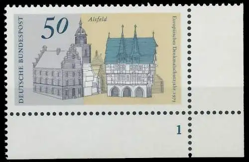 BRD BUND 1975 Nr 860 postfrisch FORMNUMMER 1 S231916