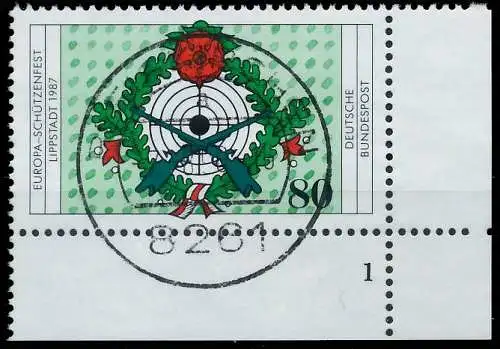 BRD BUND 1987 Nr 1330 zentrisch gestempelt FORMNUMMER 1 579C6E