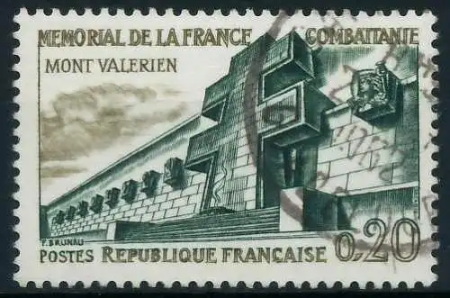 FRANKREICH 1962 Nr 1389 gestempelt 62D412