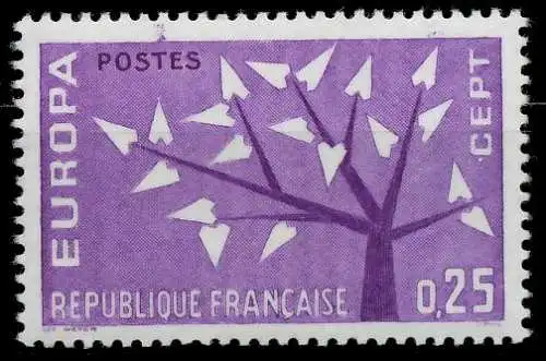 FRANKREICH 1962 Nr 1411 postfrisch 62D5BE