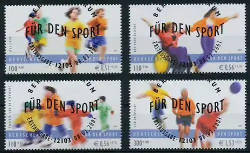 BRD BUND 2001 Nr 2165-2168 ESST zentrisch gestempelt S26EF76