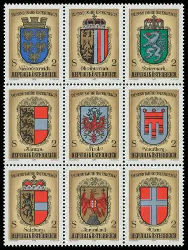 ÖSTERREICH 1976 Nr 1522 30 9Bl postfrisch SO S272F3A