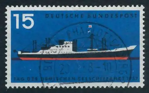 BRD BUND 1957 Nr 257 zentrisch gestempelt 64268A