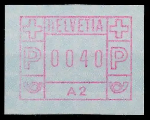 SCHWEIZ AUTOMATENMARKEN A1 Nr 1A2 postfrisch 67940A