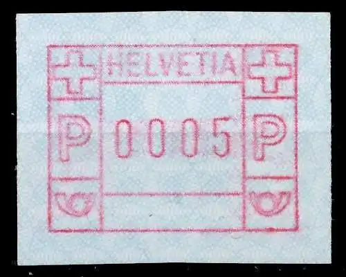 SCHWEIZ AUTOMATENMARKEN A3 Nr 3yawI 0005 postfrisch 6796F6