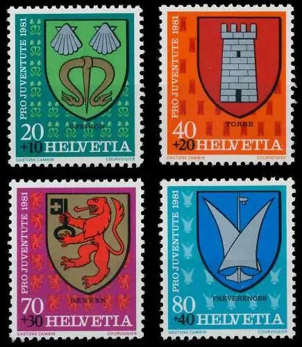 SCHWEIZ PRO JUVENTUTE Nr 1210-1213 postfrisch S2D4282