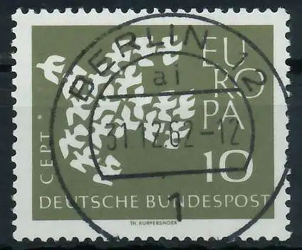 BRD BUND 1961 Nr 367y zentrisch gestempelt 69B4F2