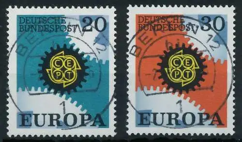 BRD BUND 1967 Nr 533-534 EST zentrisch gestempelt 69B6B2