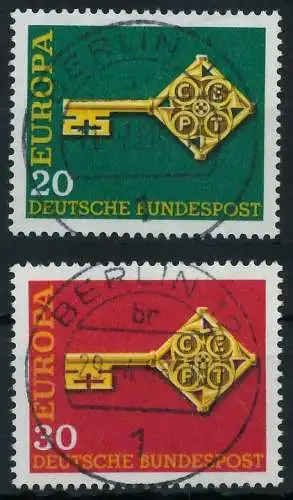 BRD BUND 1968 Nr 559-560 zentrisch gestempelt 69B6E2