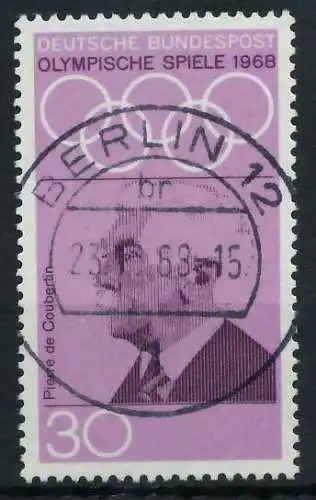 BRD BUND 1968 Nr 563 zentrisch gestempelt 69B70A