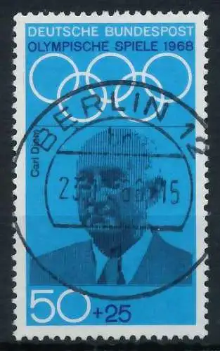 BRD BUND 1968 Nr 565 zentrisch gestempelt 69B716