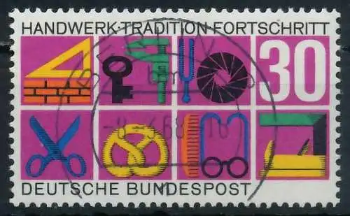 BRD BUND 1968 Nr 553 EST zentrisch gestempelt 69B71A