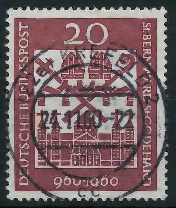 BRD BUND 1960 Nr 336 zentrisch gestempelt 69BB3E