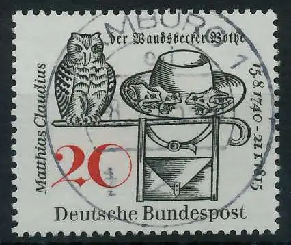 BRD BUND 1965 Nr 462 zentrisch gestempelt 6A3406