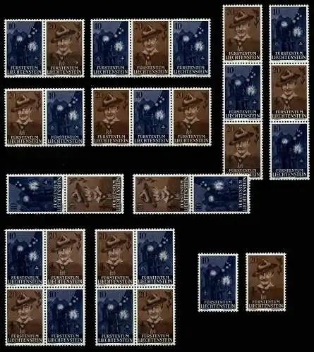 LIECHTENSTEIN 1957 Nr SZd1-SZd4-WZd1-WZd4+4B postfrisch 6A8C96