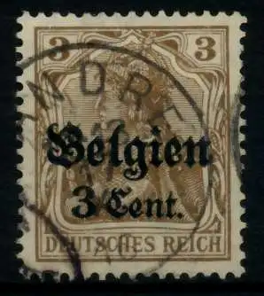 BES 1WK LP BELGIEN Nr 11aII gestempelt gepr. 735922