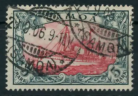 SAMOA (DT. KOLONIE) Nr 19 gestempelt gepr. 0943F2