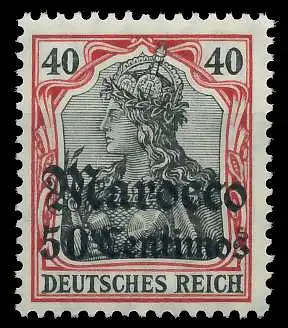 DEUTSCHE AUSLANDSPOSTÄMTER MAROKKO Nr 40 postfrisch 09AD92