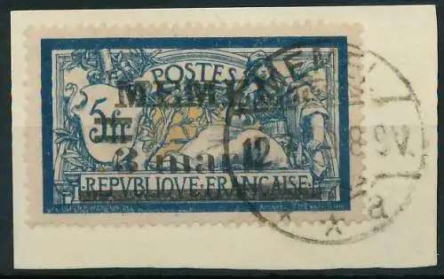 MEMEL 1920 Nr 30 gestempelt Briefst³ck gepr. 41E916