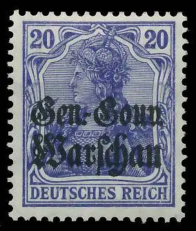 BES. 1WK D-POST IN POLEN Nr 13d ungebraucht 43B652