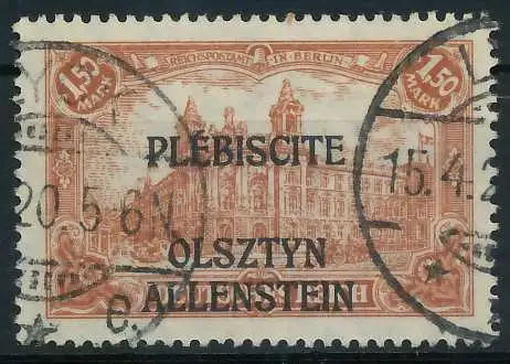 ALLENSTEIN Nr 12b gestempelt gepr. 4534B2