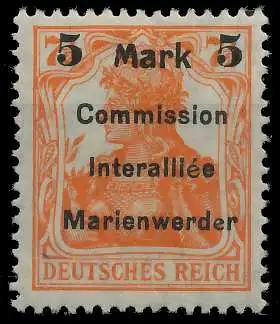 MARIENWERDER Nr 25AIbe ungebraucht gepr. 49A462