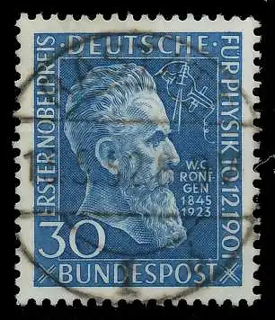 BRD BUND 1951 Nr 147 zentrisch gestempelt 69B752