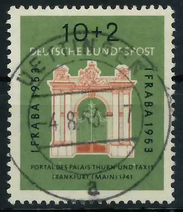 BRD BUND 1953 Nr 171 zentrisch gestempelt 69B7B2